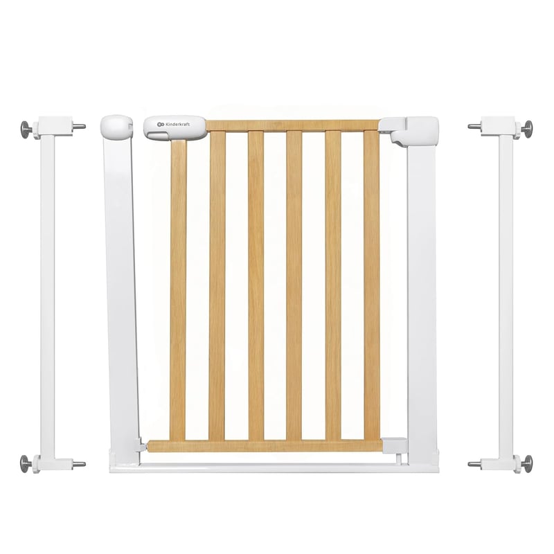 Kinderkraft Lock&GO lépcsőkapu 75-103 cm, fúrás nélkül, 90 fokos nyitás