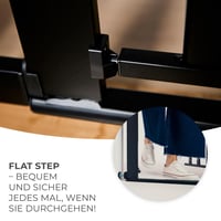 Poartă de siguranță pentru scări și uși Kinderkraft LockGO, fără găurire, 75-103 cm, deschidere la 90 de grade, închidere dublă, negru 5