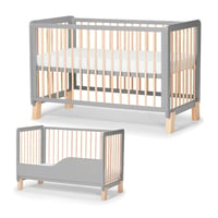 Kinderkraft Lunky XL fa babaágy 140x75 cm, 3 szintes magasságállítás 1