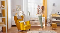 Kinderkraft Lunky XL fa babaágy 140x75 cm, 3 szintes magasságállítás 2
