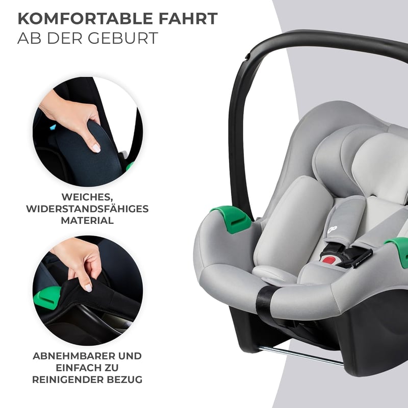 Kinderkraft Mink Pro i-Size Autóülés 40-75 cm Szürke ISOFIX Nélkül