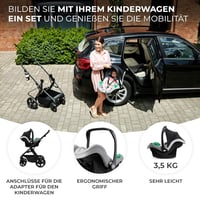 Kinderkraft Mink Pro i-Size Autóülés 40-75 cm Szürke ISOFIX Nélkül 4