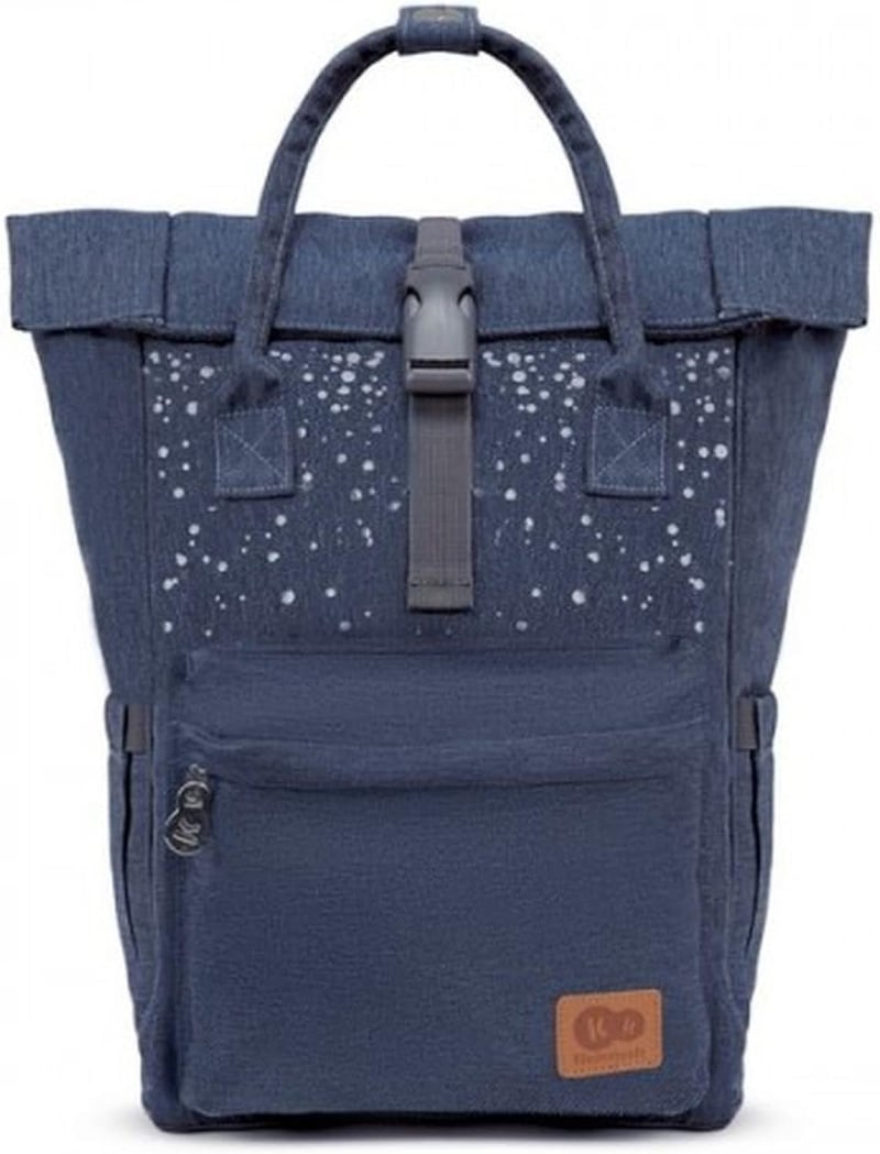 Kinderkraft MOONPACK Pelenkázó Hátizsák Szülőknek, Multifunkcionális Változtatható Alátéttel, Kék