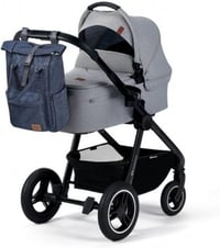 Kinderkraft MOONPACK Pelenkázó Hátizsák Szülőknek, Multifunkcionális Változtatható Alátéttel, Kék 3