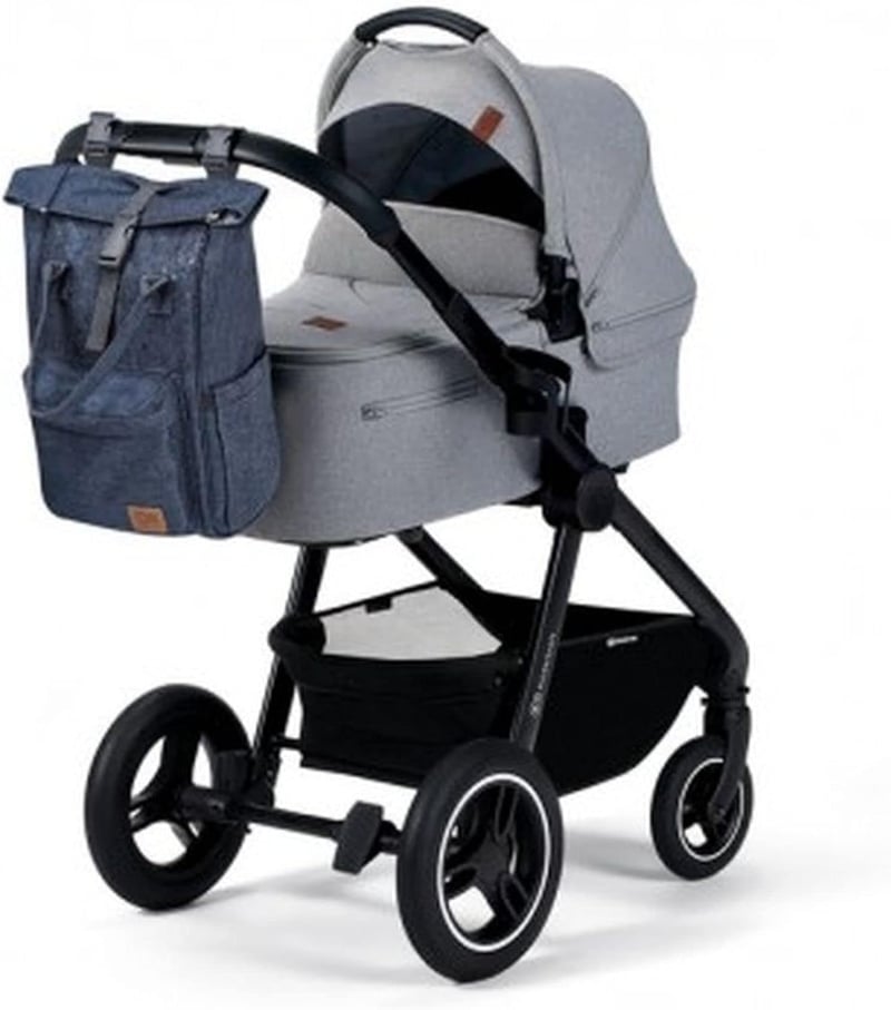 Kinderkraft MOONPACK Pelenkázó Hátizsák Szülőknek, Multifunkcionális Változtatható Alátéttel, Kék