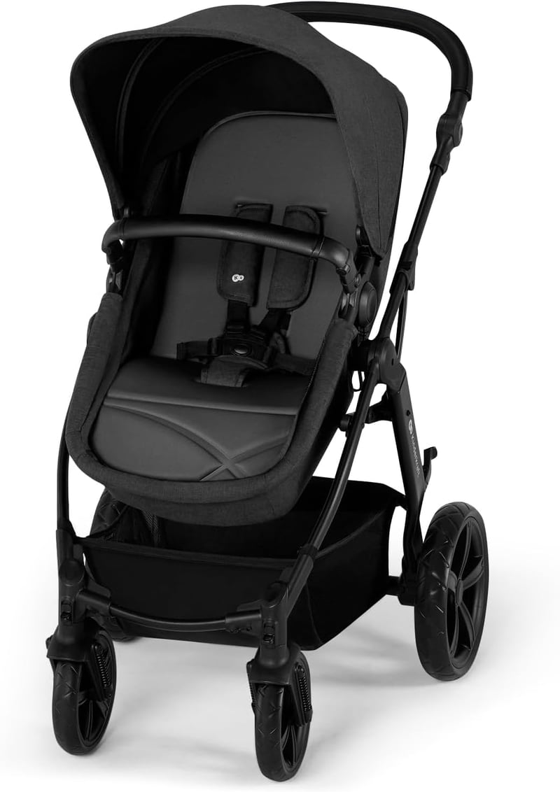 Kinderkraft MOOV CT 3 az 1-ben babakocsi szett Mink PRO I-Size autósüléssel, összecsukható, újszülöttől 3 éves korig, fekete