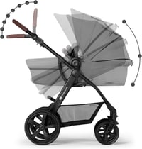 Kinderkraft MOOV CT 3az1-ben Babakocsi Autósülés Kombinációval, Összecsukható, 26 kg-ig, Fekvő Pozíció 8