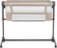 Kinderkraft NESTE UP 2 Szülői Ágy Melletti Kiságy Magasságállítható Beige 1