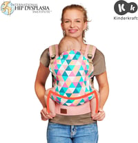 Marsupiu ergonomic Kinderkraft NINO, de la 3 luni până la 20 kg - roz 2