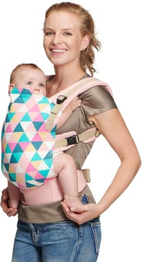 Marsupiu ergonomic Kinderkraft NINO, de la 3 luni până la 20 kg - roz 1