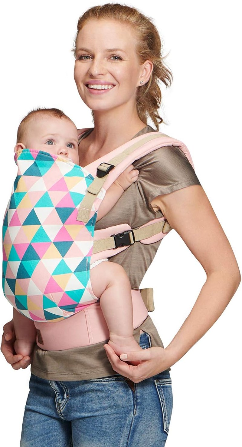 Marsupiu ergonomic Kinderkraft NINO, de la 3 luni până la 20 kg - roz