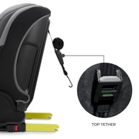 Kinderkraft Safety FIX 3 PRO i-Size gyerekülés 76-150 cm, 15 hónap-12 év, Isofix, 5 pontos biztonsági heveder, állítható fejtámla, szürke 5