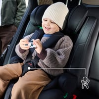 Kinderkraft Safety FIX 3 PRO i-Size gyerekülés 76-150 cm, 15 hónap-12 év, Isofix, 5 pontos biztonsági heveder, állítható fejtámla, szürke 6