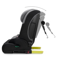Kinderkraft Safety FIX 3 PRO i-Size gyerekülés 76-150 cm, 15 hónap-12 év, Isofix, 5 pontos biztonsági heveder, állítható fejtámla, szürke 3