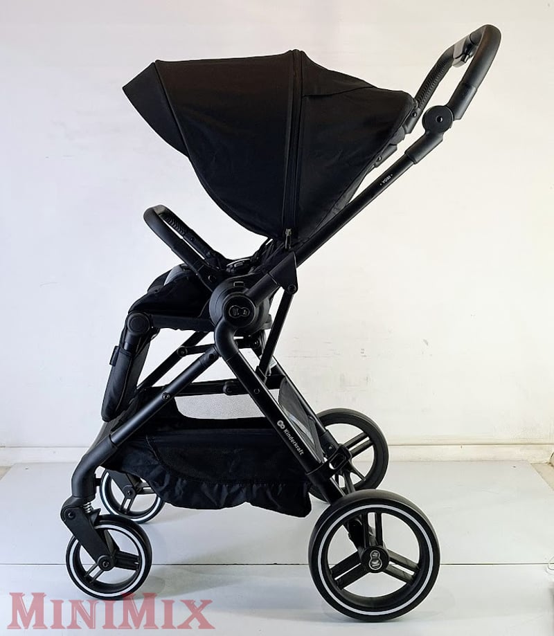 KINDERKRAFT SELECT Yoxi 2in1 Pure Black kombinált babakocsi