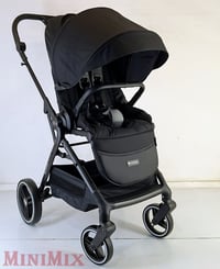 KINDERKRAFT SELECT Yoxi 2in1 Pure Black kombinált babakocsi 2