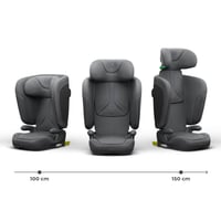 Scaun auto Kinderkraft UNITY2 i-Size 100-150 cm Isofix gri, husă respirabilă — pătat, carcasă uzată în partea din spate (stare: vezi poza 2) 7