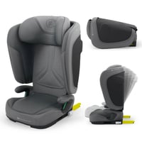 Scaun auto Kinderkraft UNITY2 i-Size 100-150 cm Isofix gri, husă respirabilă — pătat, carcasă uzată în partea din spate (stare: vezi poza 2) 1