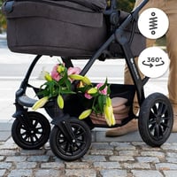 Kinderkraft XMOOV 3 az 1-ben Babakocsi Fekete Multifunkcionális Gyermekjármű 3