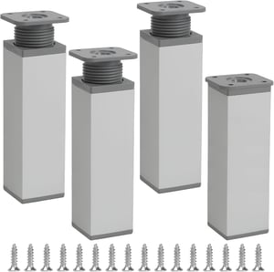 KINDPMA podesiva aluminijska noga za namještaj, 15 cm - 4 kom.