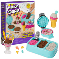 Sada na výrobu zmrzliny Kinetic Sand s voňavým pieskom, 454 g, hnedo-bielo-ružová, kreatívna hračka do interiéru, od 3 rokov 1