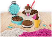 Sada na výrobu zmrzliny Kinetic Sand s voňavým pieskom, 454 g, hnedo-bielo-ružová, kreatívna hračka do interiéru, od 3 rokov 3