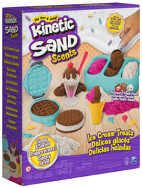 Sada na výrobu zmrzliny Kinetic Sand s voňavým pieskom, 454 g, hnedo-bielo-ružová, kreatívna hračka do interiéru, od 3 rokov 7