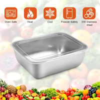 KineticKraft 6 db rozsdamentes ételtárolóedény 500ml tetővel, stackelhető, mosogatógépbiztos 3