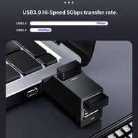 Kinetxiaxia USB Hub 3 Portos Mini Elosztó USB 3.0 + 2x USB 2.0 Nagysebességű Adapter PC Laptop MacBook Surface Pro Kompatibilis 7