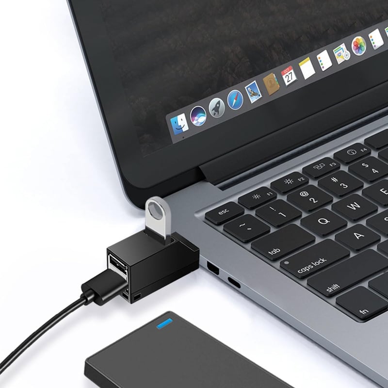 Kinetxiaxia USB Hub 3 Portos Mini Elosztó USB 3.0 + 2x USB 2.0 Nagysebességű Adapter PC Laptop MacBook Surface Pro Kompatibilis