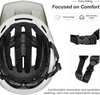 KINGBIKE Kerékpáros Sisak Lecsatolható Napellenzővel MTB Férfi Női Felnőtt 4