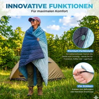 Ultralahká teplá kompaktná cestovná deka KingCamp Frosttal – kempingová deka so vzorom púšte Gobi 5