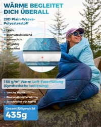 Ultralahká teplá kompaktná cestovná deka KingCamp Frosttal – kempingová deka so vzorom púšte Gobi 4
