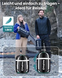 KingCamp Hálózsák 3-4 Évszak -18°C Vízálló Túrázáshoz Kempingezéshez L/XL 5