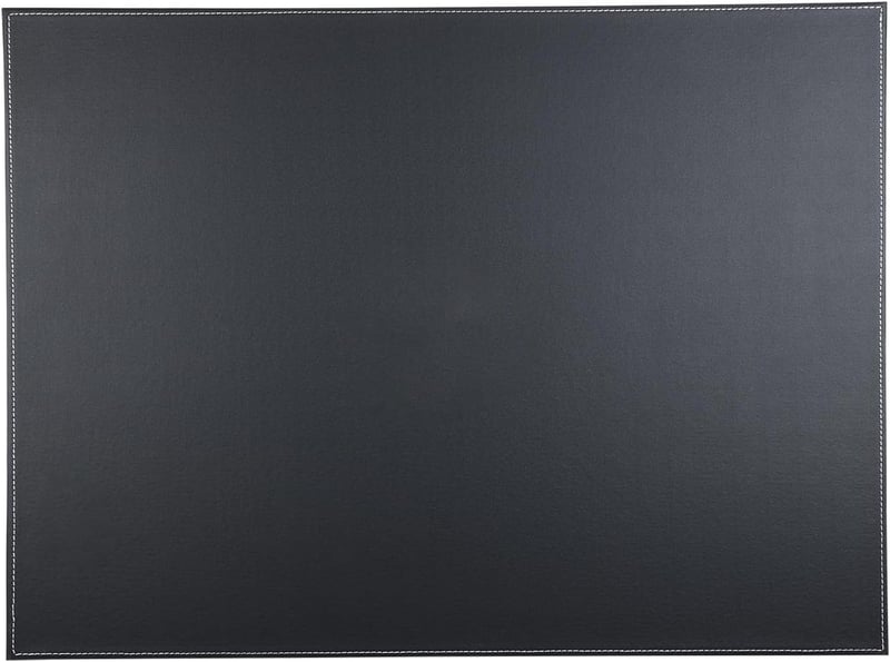 KINGFOM A3/A4 Premium podloga za pisaći stol od umjetne kože 60x45 cm crna - s oštećenim rubom, inače kao nova (stanje: vidi 2. sliku)
