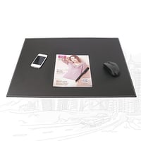 KINGFOM A3/A4 Premium podloga za pisaći stol od umjetne kože 60x45 cm crna - s oštećenim rubom, inače kao nova (stanje: vidi 2. sliku) 8