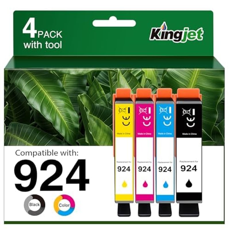 Cartuș de cerneală compatibil KINGJET HP 924 - negru + color, 2 bucăți