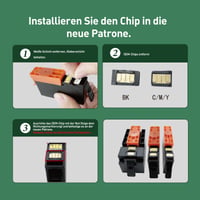 Cartuș de cerneală compatibil KINGJET HP 924 - negru + color, 2 bucăți 6