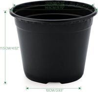 KINGLAKE 100 db Puha Műanyag Virágcserép 15 cm Palántaneveléshez 2