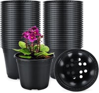 KINGLAKE 100 db Puha Műanyag Virágcserép 15 cm Palántaneveléshez 1