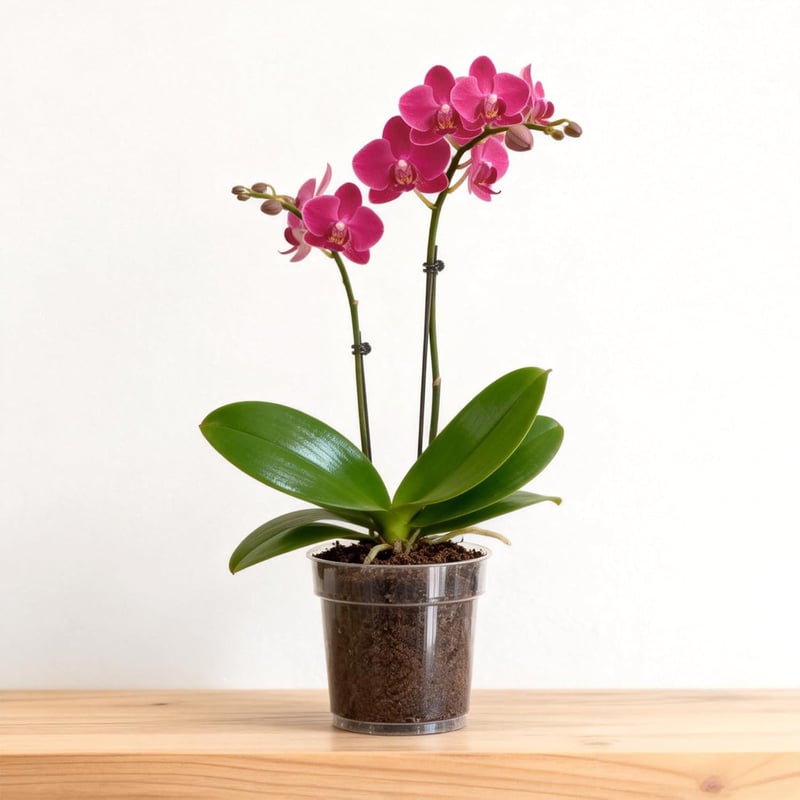 KINGLAKE 11,5 cm Orchidea Cserép Szett 6 db Átlátszó Műanyag Virágcserép Lecsapolónyílással