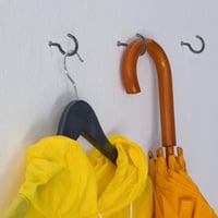 KINGLAKE 12 bucăți cârlige cu șurub pentru tavan, din oțel acoperit cu plastic, negru, pentru agățat 9
