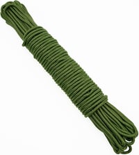KINGLAKE 6mm zöld nylon kötél 30m erős fonott rögzítő kötél sátorhoz csomagoláshoz 1
