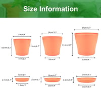 KINGLAKE 8 darabos színes mini virágcserép szett 10 cm-es kerti növénytartó 2