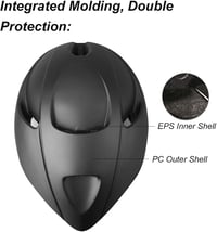 KINGLEAD Kerékpáros Bukósisak Levehető Mágneses Napellenzővel, USB Hátsó Világítással, Állítható Méret 57-62cm, Unisex MTB Sisak - Black 6