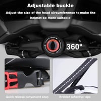 KINGLEAD Kerékpáros Bukósisak Levehető Mágneses Napellenzővel, USB Hátsó Világítással, Állítható Méret 57-62cm, Unisex MTB Sisak - Black 7
