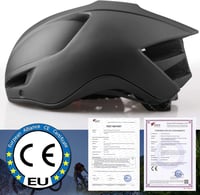 KINGLEAD Kerékpáros Bukósisak Levehető Mágneses Napellenzővel, USB Hátsó Világítással, Állítható Méret 57-62cm, Unisex MTB Sisak - Black 2