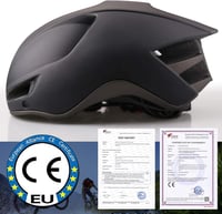 KINGLEAD Kerékpáros Sisak Levehető Mágneses Napellenzővel - USB Világítás, Mosható Bélés, 57-62cm, Unisex MTB Bukósisak - Black-Titan 2