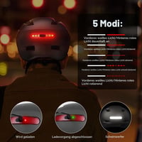 Cyklistická prilba KINGLEAD s magnetickými okuliarmi a USB nabíjateľným svetlom, reflexnými prvkami, nastaviteľná prilba na horský bicykel 55-63 cm 2