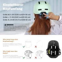 Cască de ciclism KINGLEAD Urban Commuter pentru bărbați și femei - Cască reglabilă pentru oraș și trekking - 55-60 cm - Alb - Mărimea XL 2